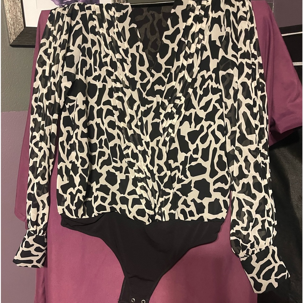 Animal print blouse